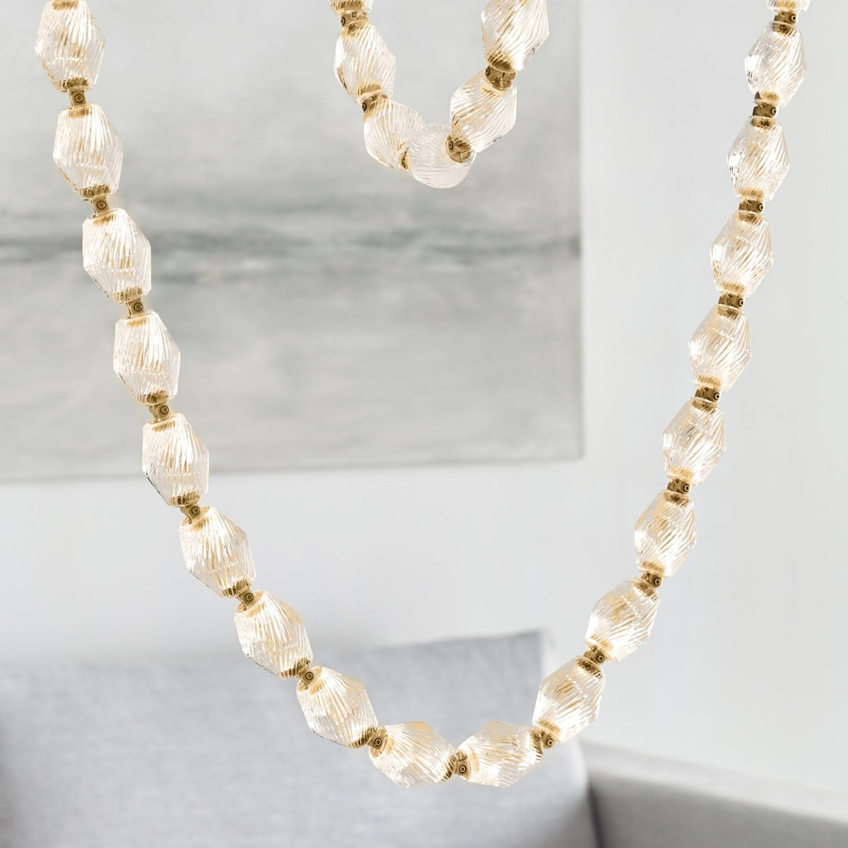 Ivrenenora Glass Chandelier-Moonnatur
