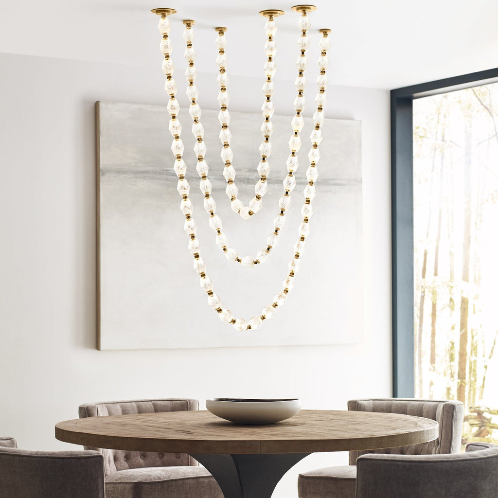 Ivrenenora Glass Chandelier-Moonnatur