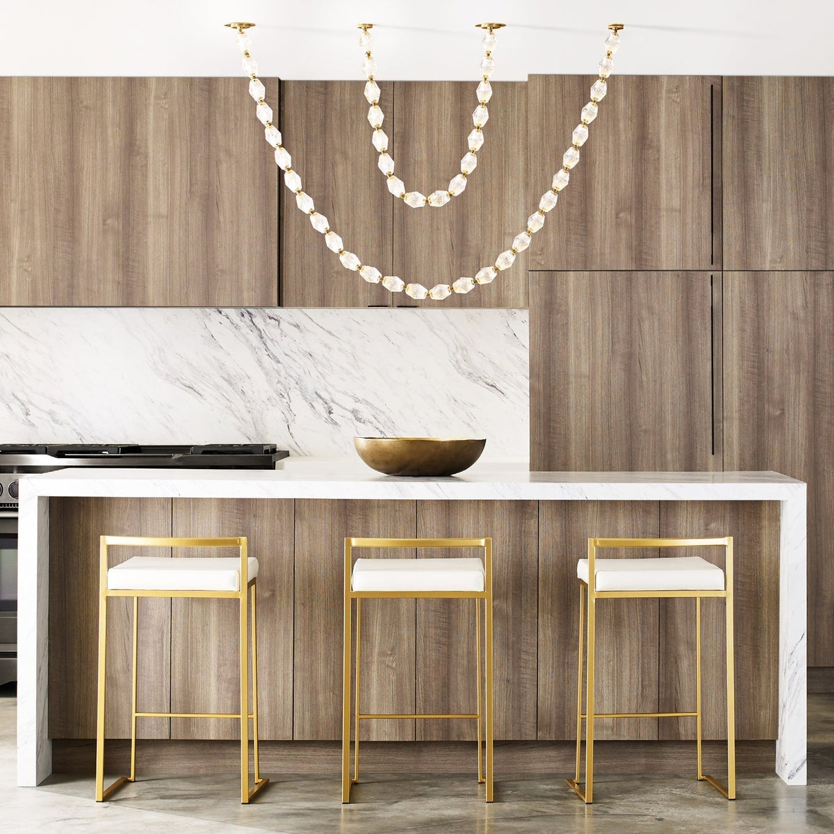 Ivrenenora Glass Chandelier-Moonnatur