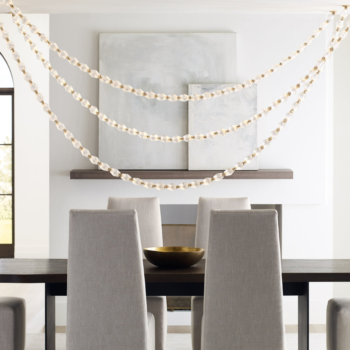 Ivrenenora Glass Chandelier-Moonnatur