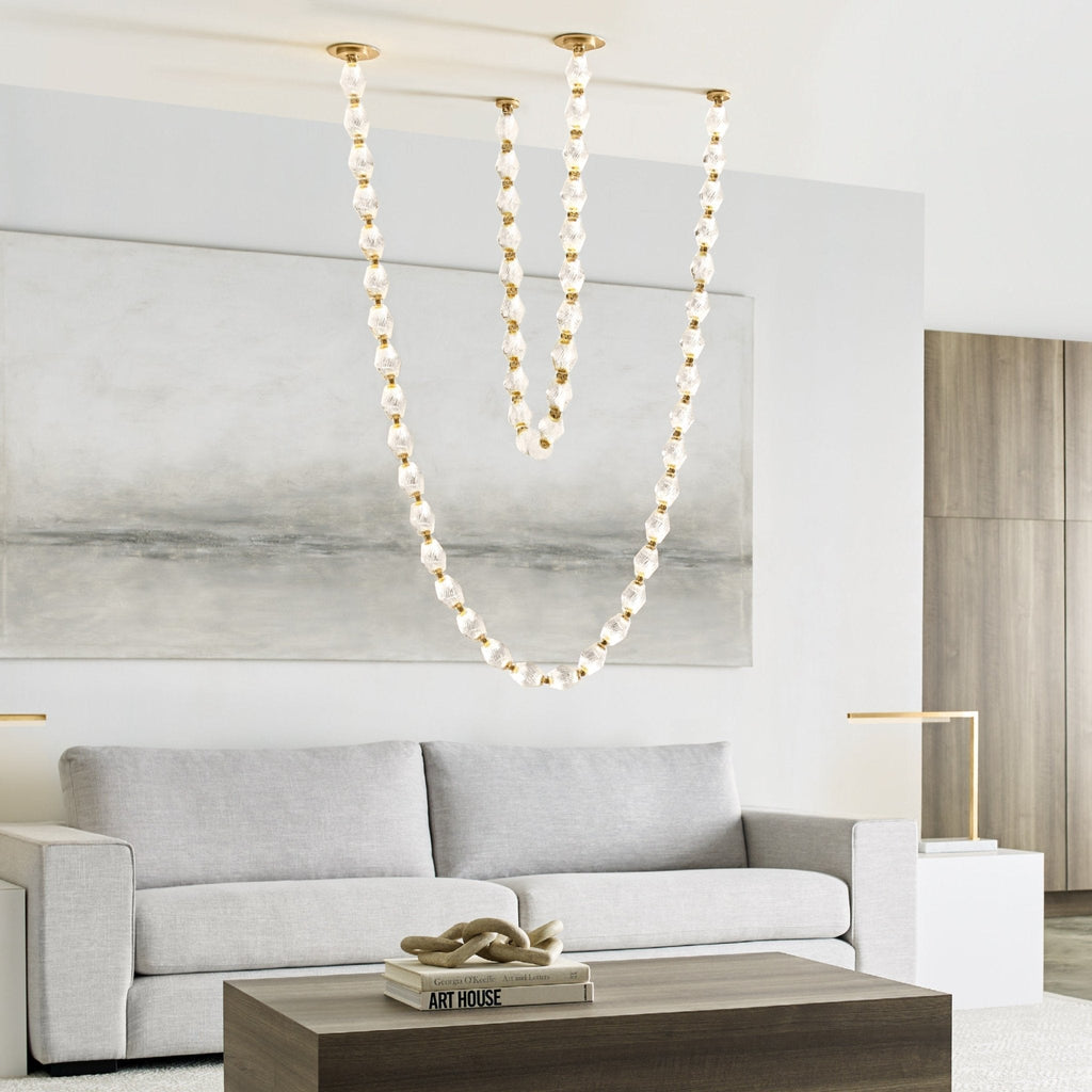 Ivrenenora Glass Chandelier-Moonnatur