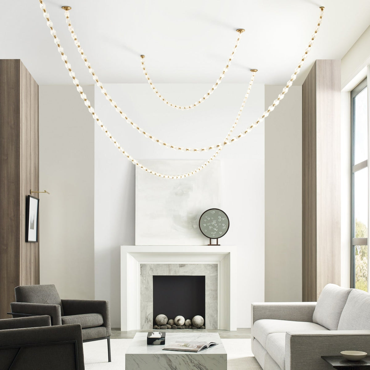 Ivrenenora Glass Chandelier-Moonnatur