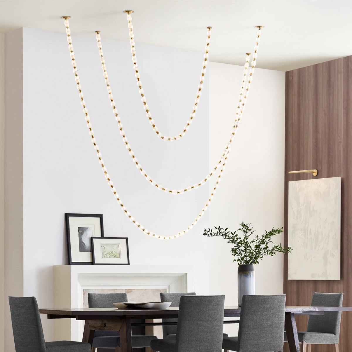 Ivrenenora Glass Chandelier-Moonnatur