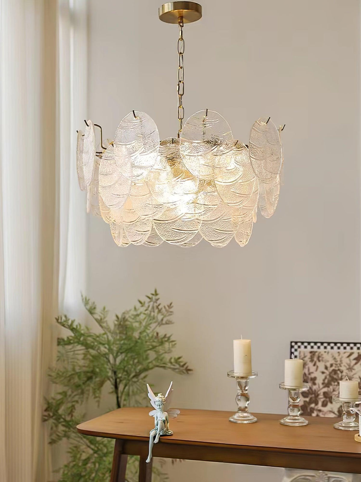 Drenenna Glass Chandelier-Moonnatur