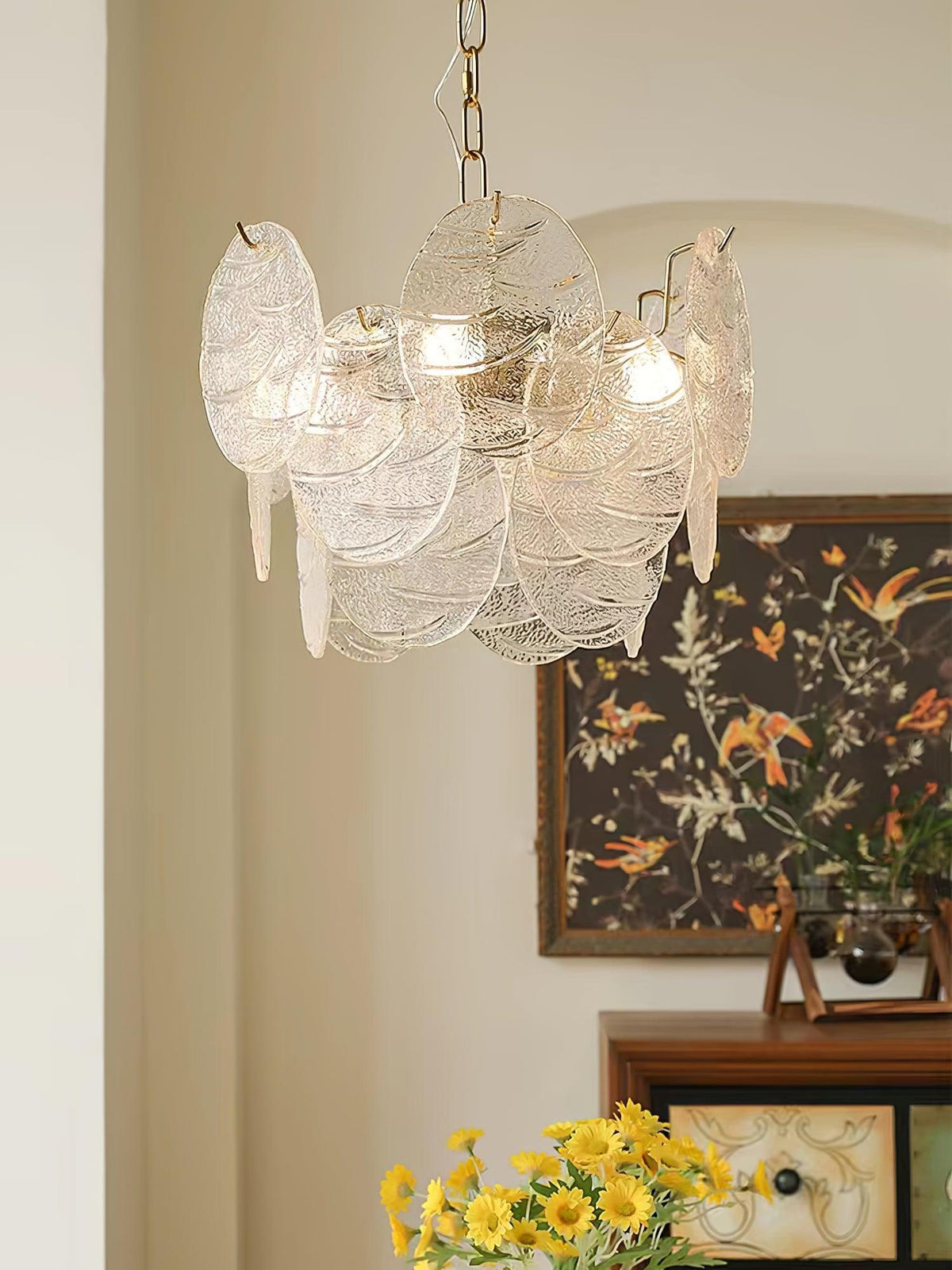 Drenenna Glass Chandelier-Moonnatur