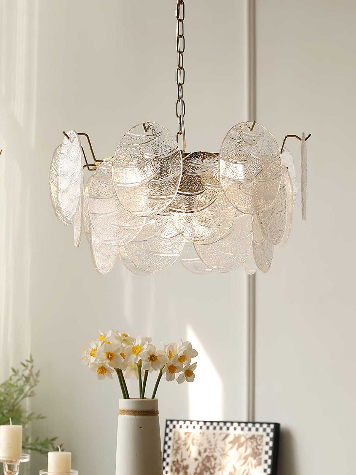 Drenenna Glass Chandelier-Moonnatur