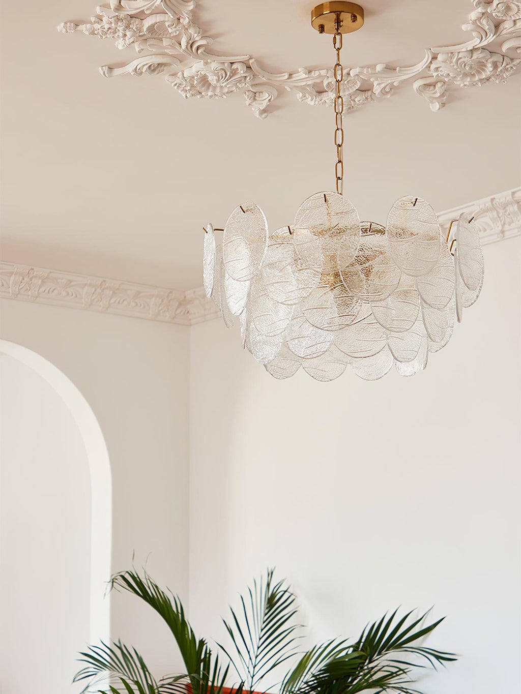 Drenenna Glass Chandelier-Moonnatur
