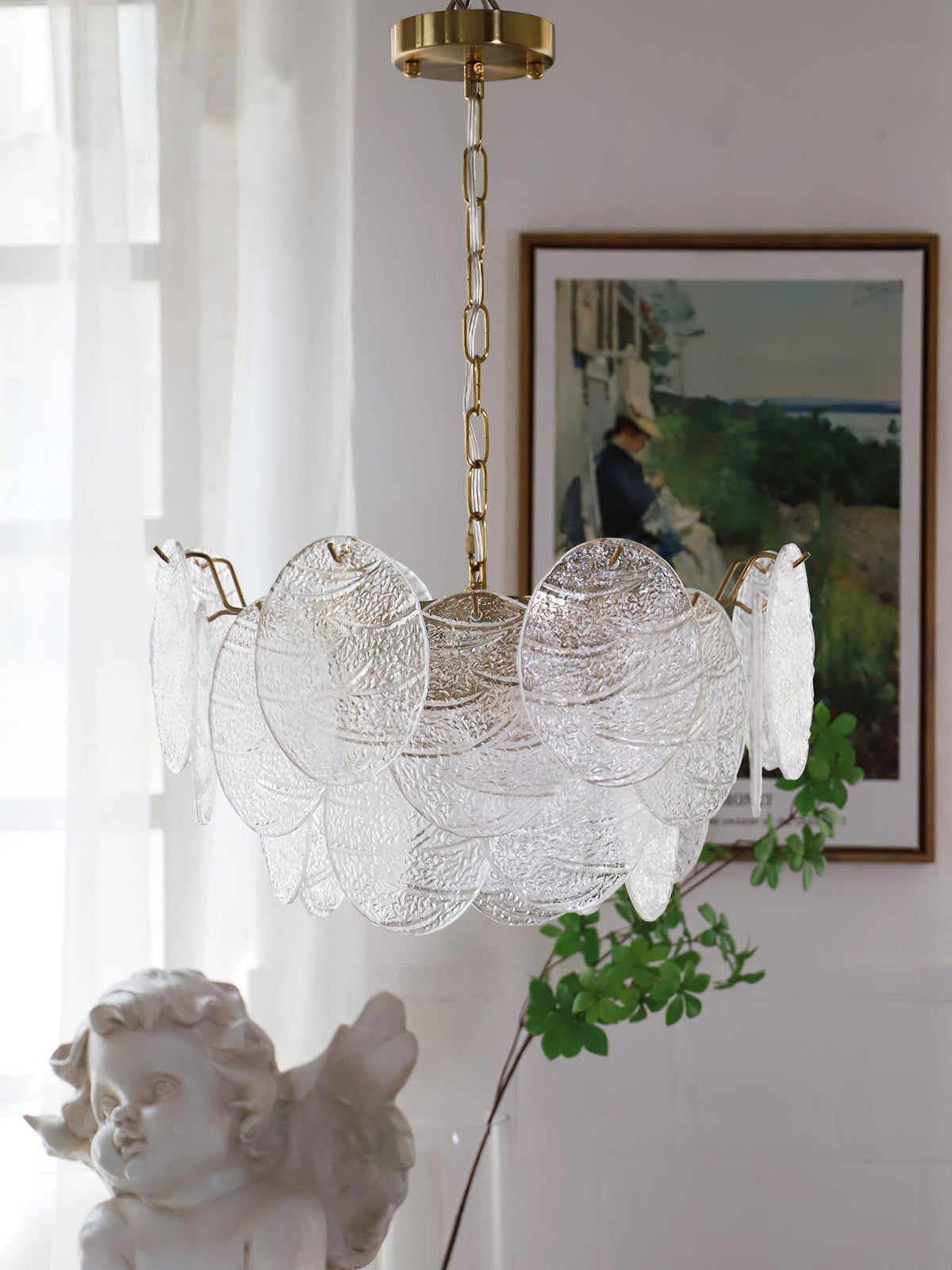 Drenenna Glass Chandelier-Moonnatur