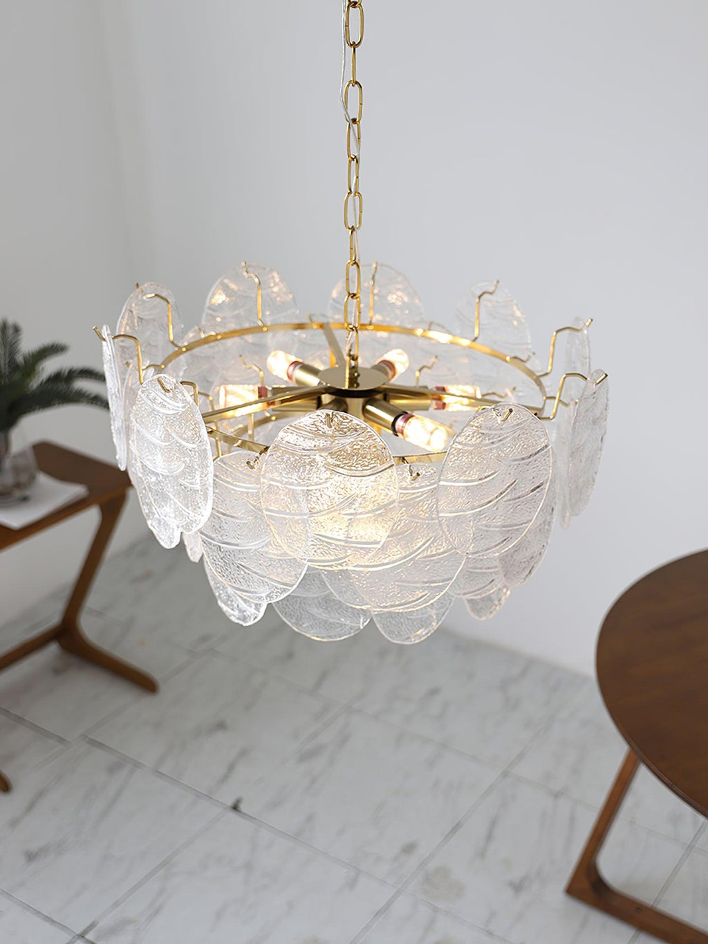 Drenenna Glass Chandelier-Moonnatur