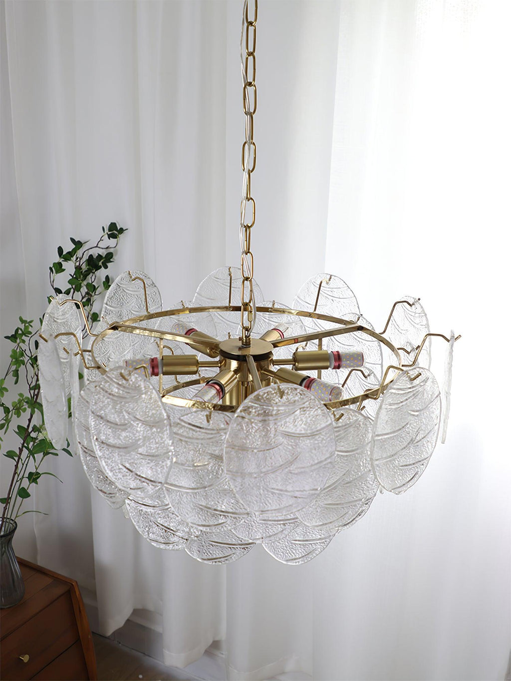 Drenenna Glass Chandelier-Moonnatur