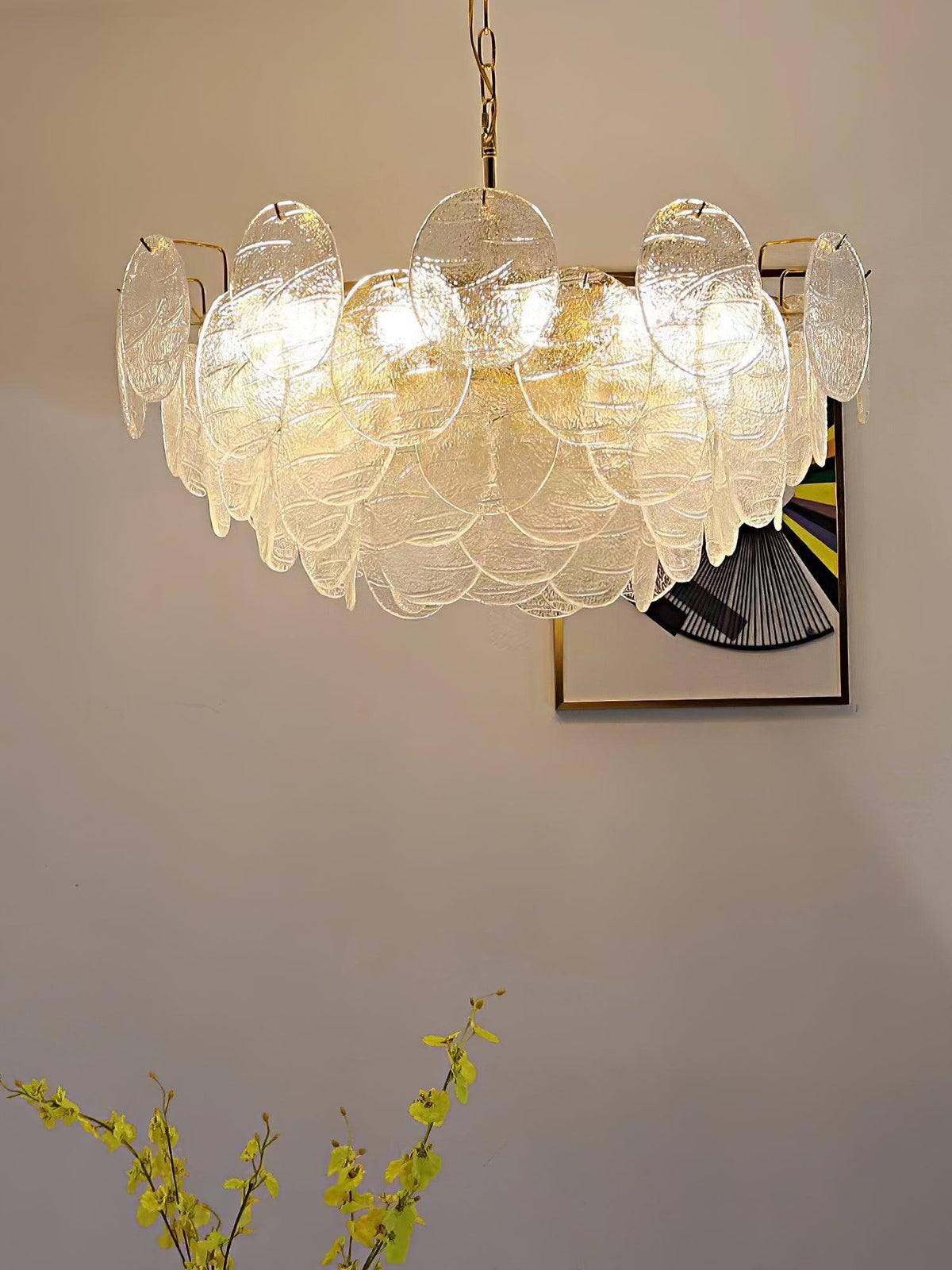 Drenenna Glass Chandelier-Moonnatur