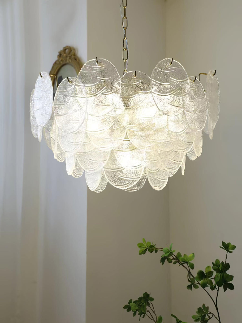 Drenenna Glass Chandelier-Moonnatur