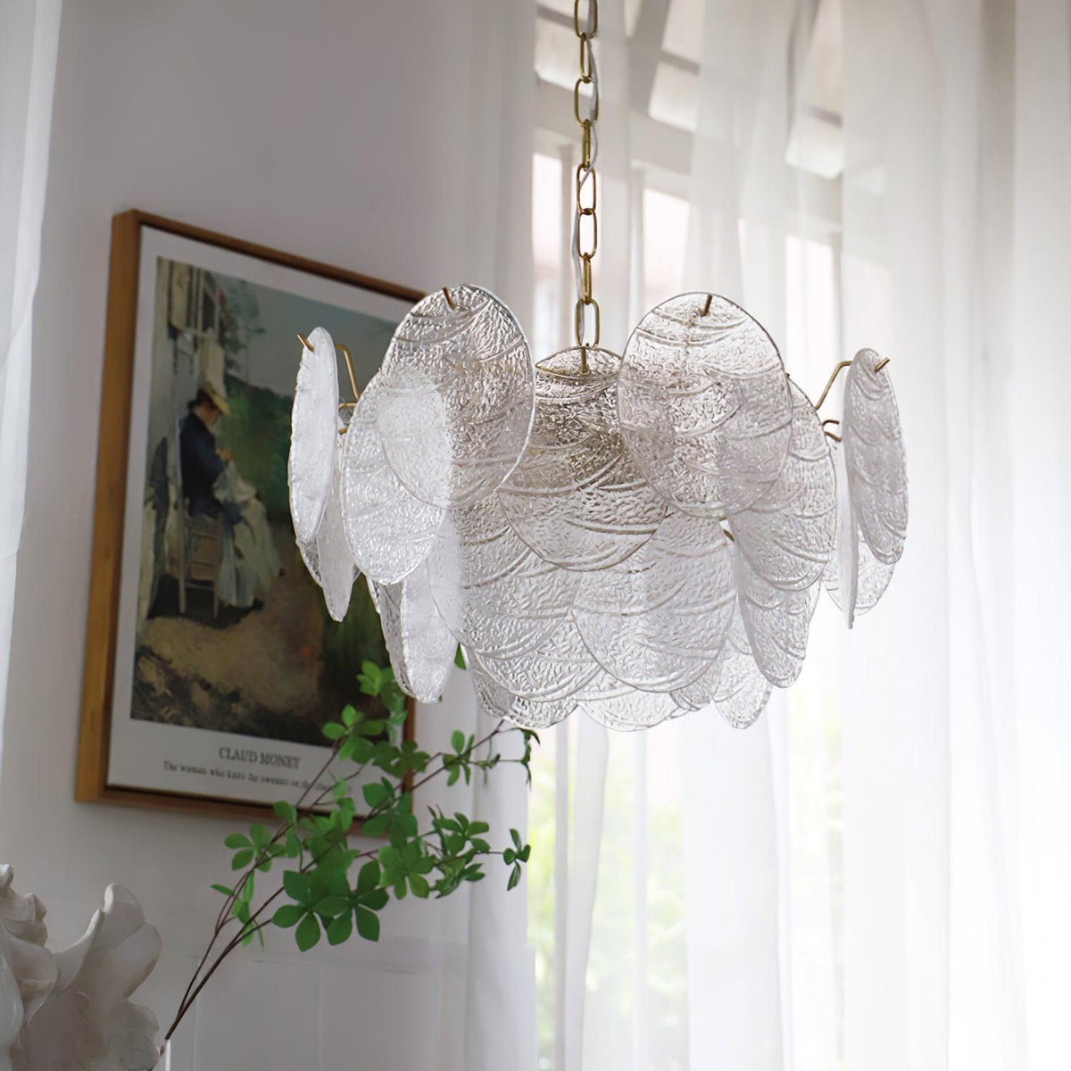 Drenenna Glass Chandelier-Moonnatur