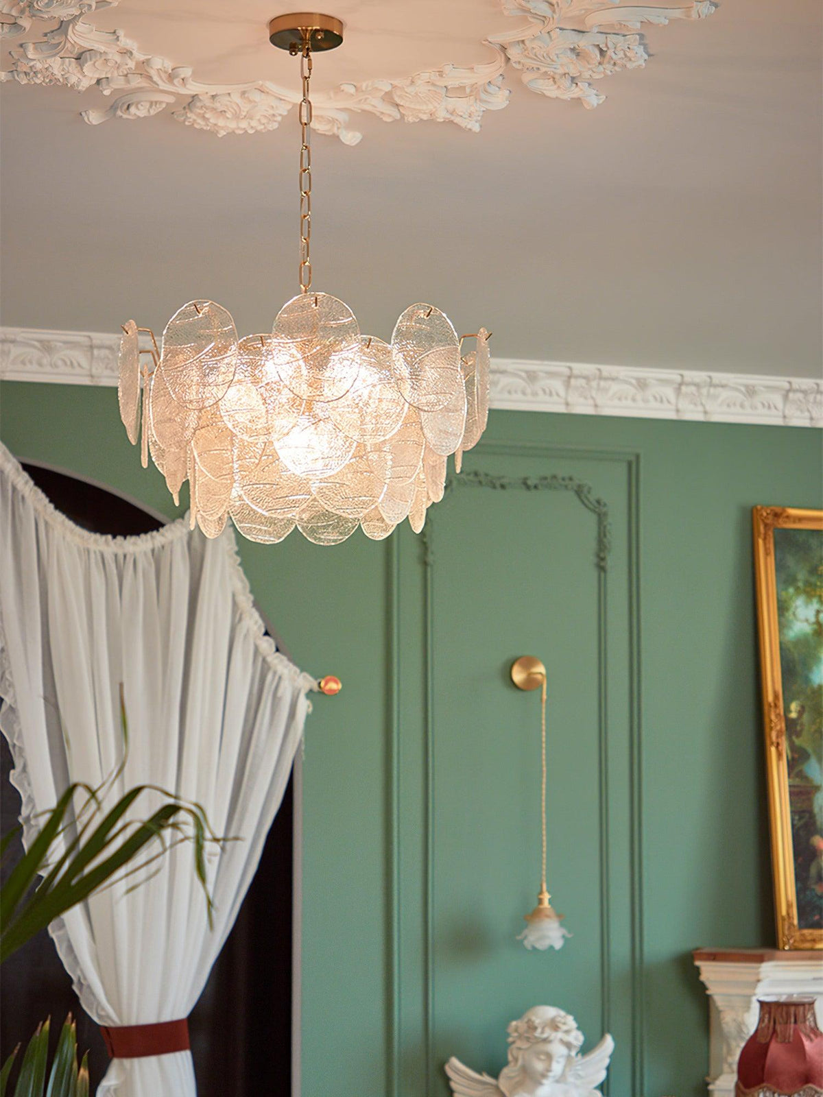 Drenenna Glass Chandelier-Moonnatur