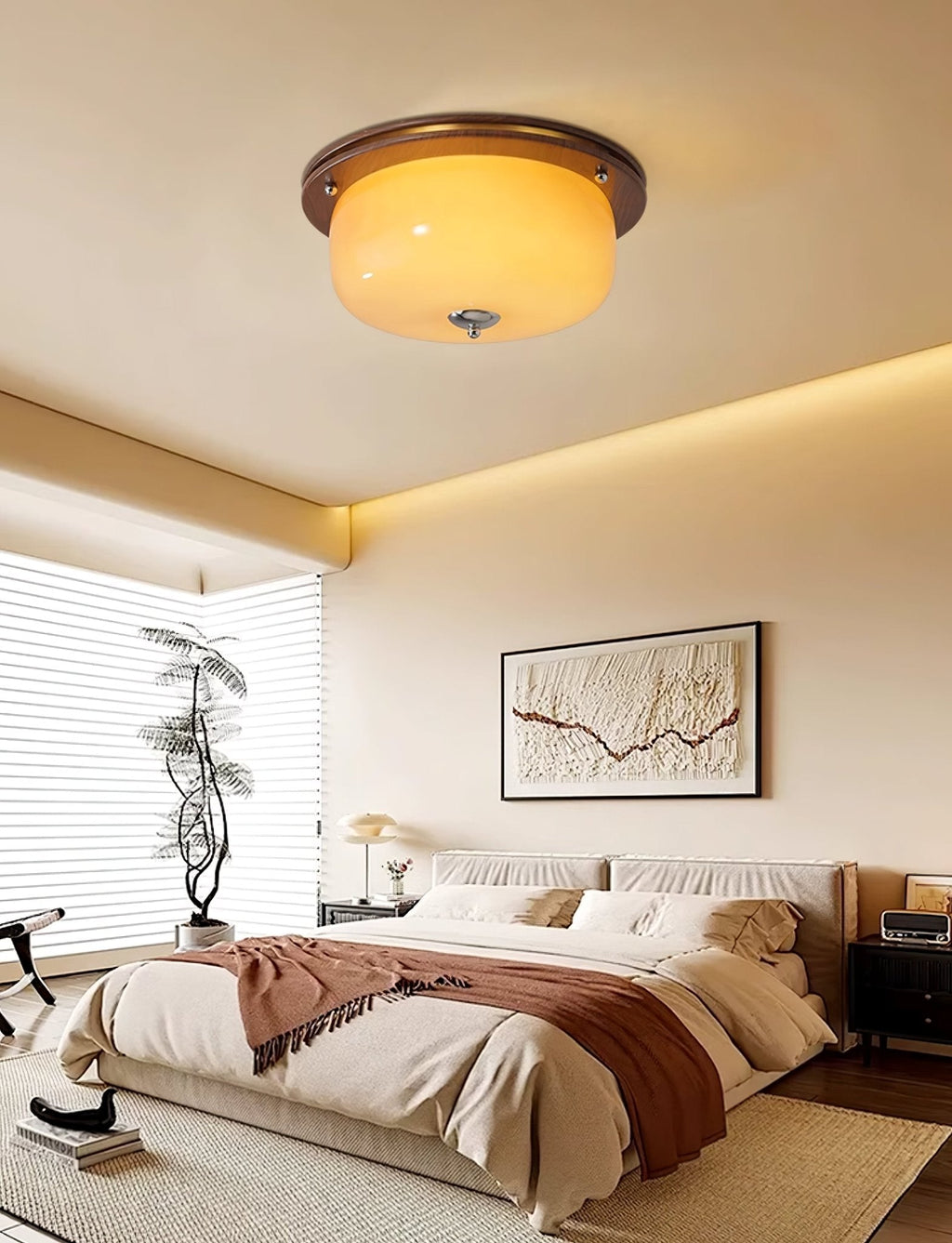 Sovelle Glass Ceiling Light-Moonnatur