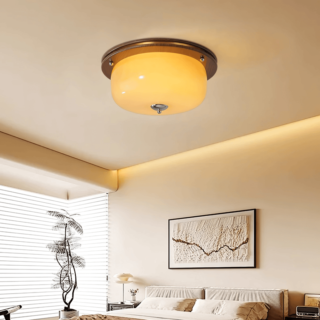 Sovelle Glass Ceiling Light-Moonnatur