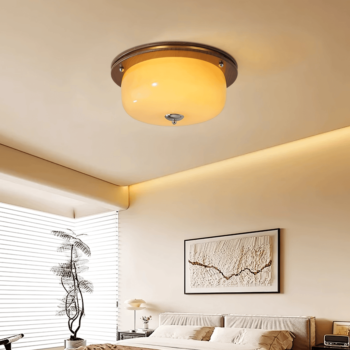 Sovelle Glass Ceiling Light-Moonnatur