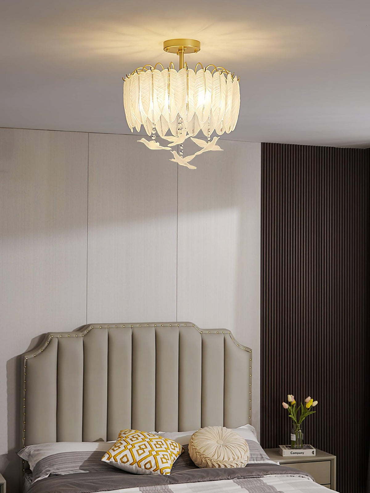 Erielle Glass Ceiling Light-Moonnatur