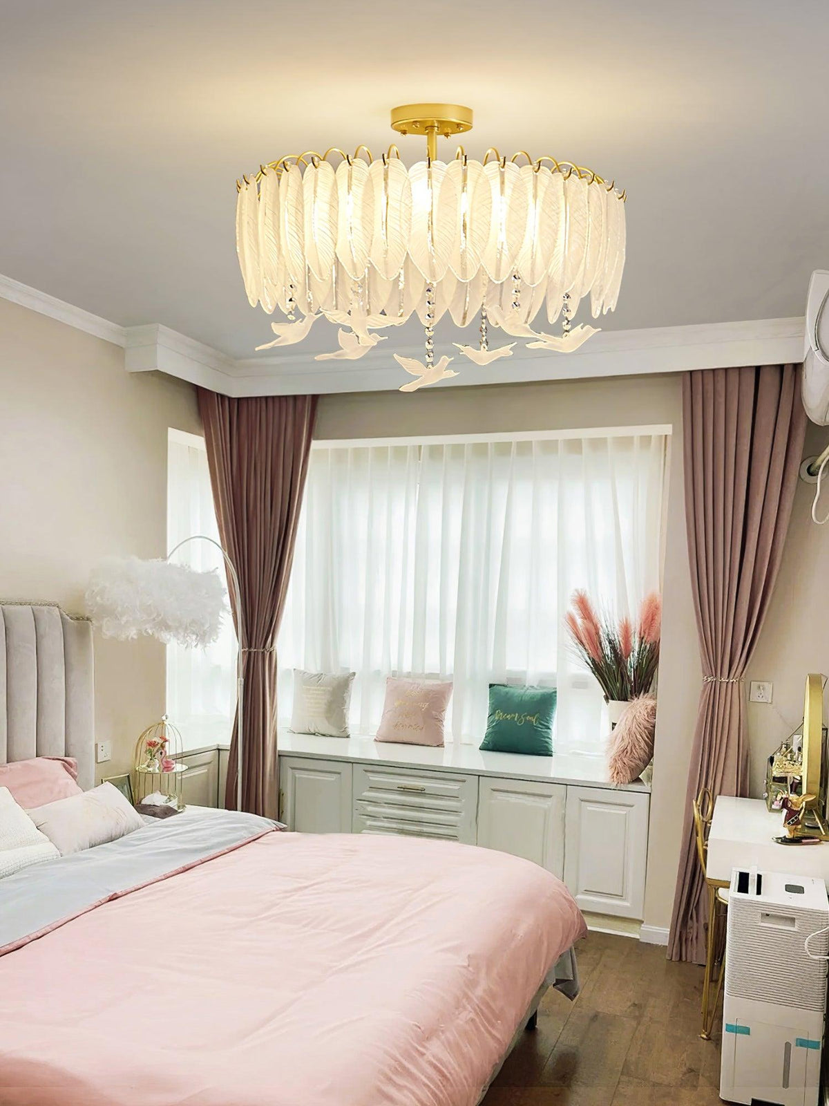Erielle Glass Ceiling Light-Moonnatur