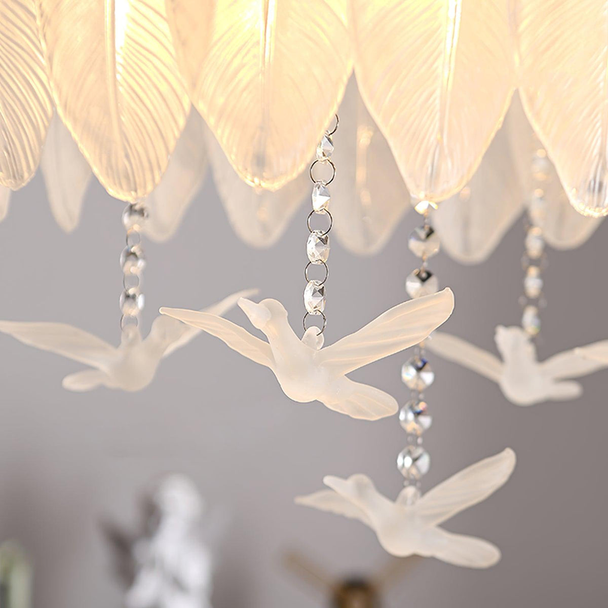 Erielle Glass Ceiling Light-Moonnatur