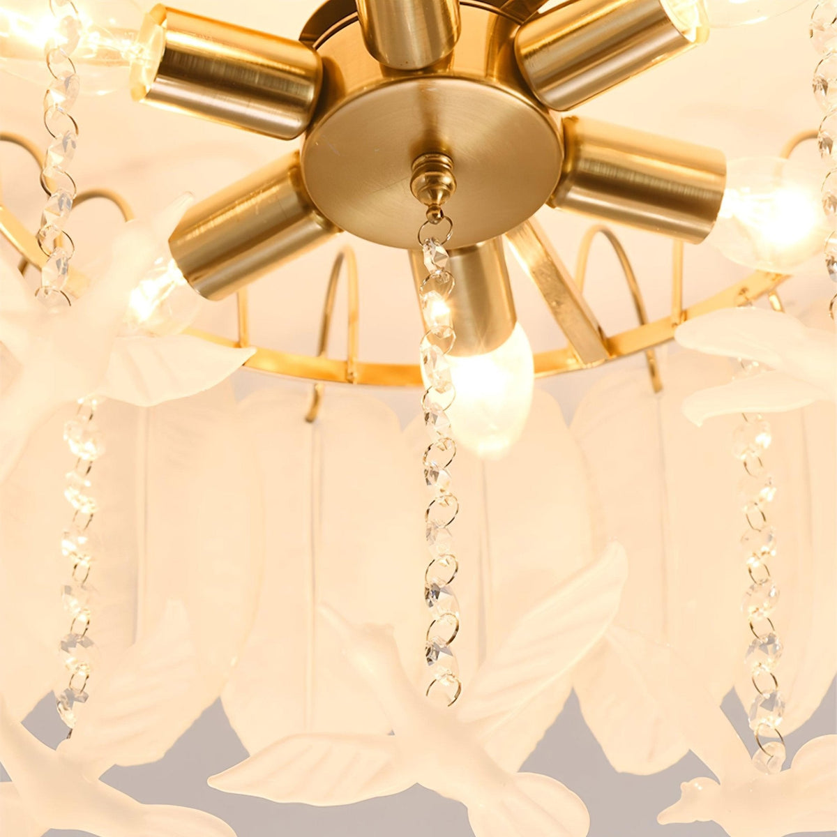 Erielle Glass Ceiling Light-Moonnatur