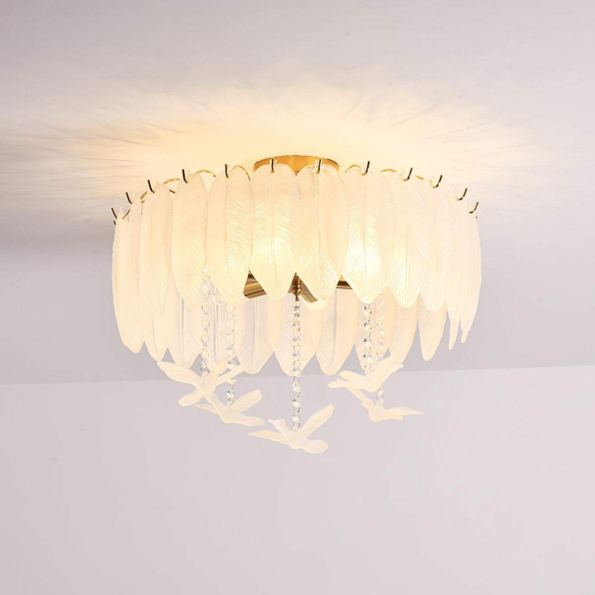 Erielle Glass Ceiling Light-Moonnatur