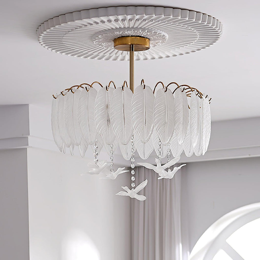 Erielle Glass Ceiling Light-Moonnatur