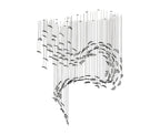 Vardenelle Glass Chandelier-Moonnatur