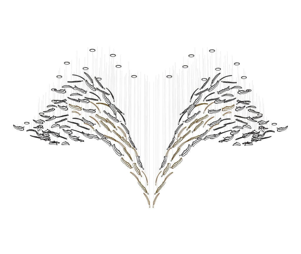 Vardenelle Glass Chandelier-Moonnatur