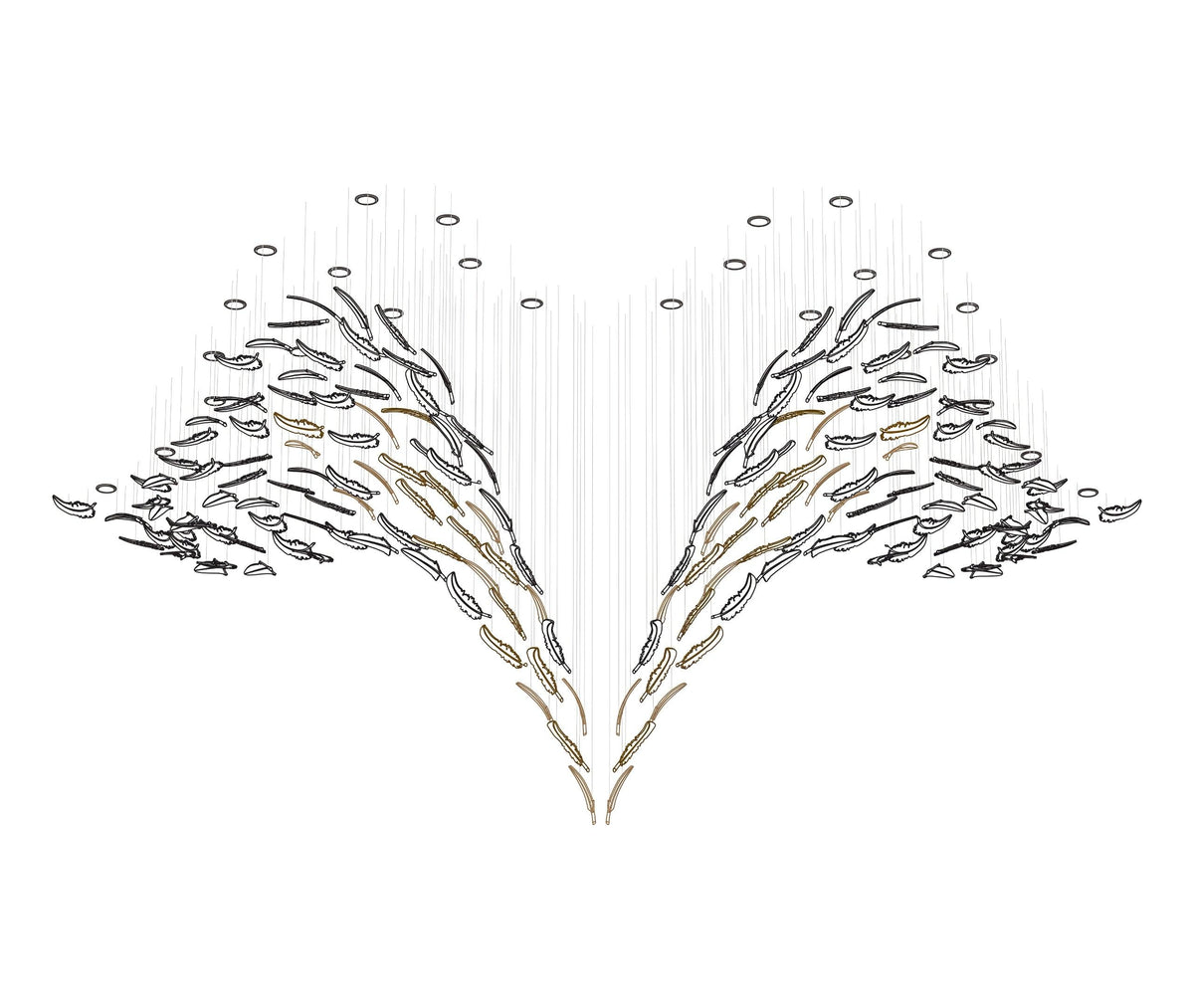 Vardenelle Glass Chandelier-Moonnatur