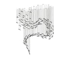Vardenelle Glass Chandelier-Moonnatur