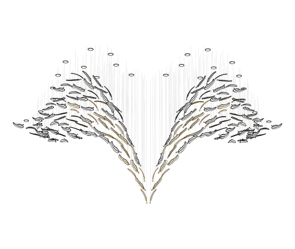 Vardenelle Glass Chandelier-Moonnatur