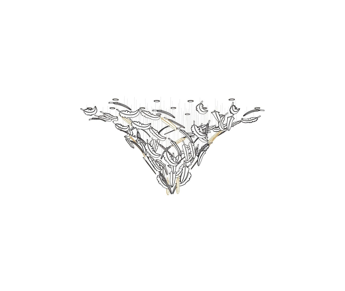 Vardenelle Glass Chandelier-Moonnatur