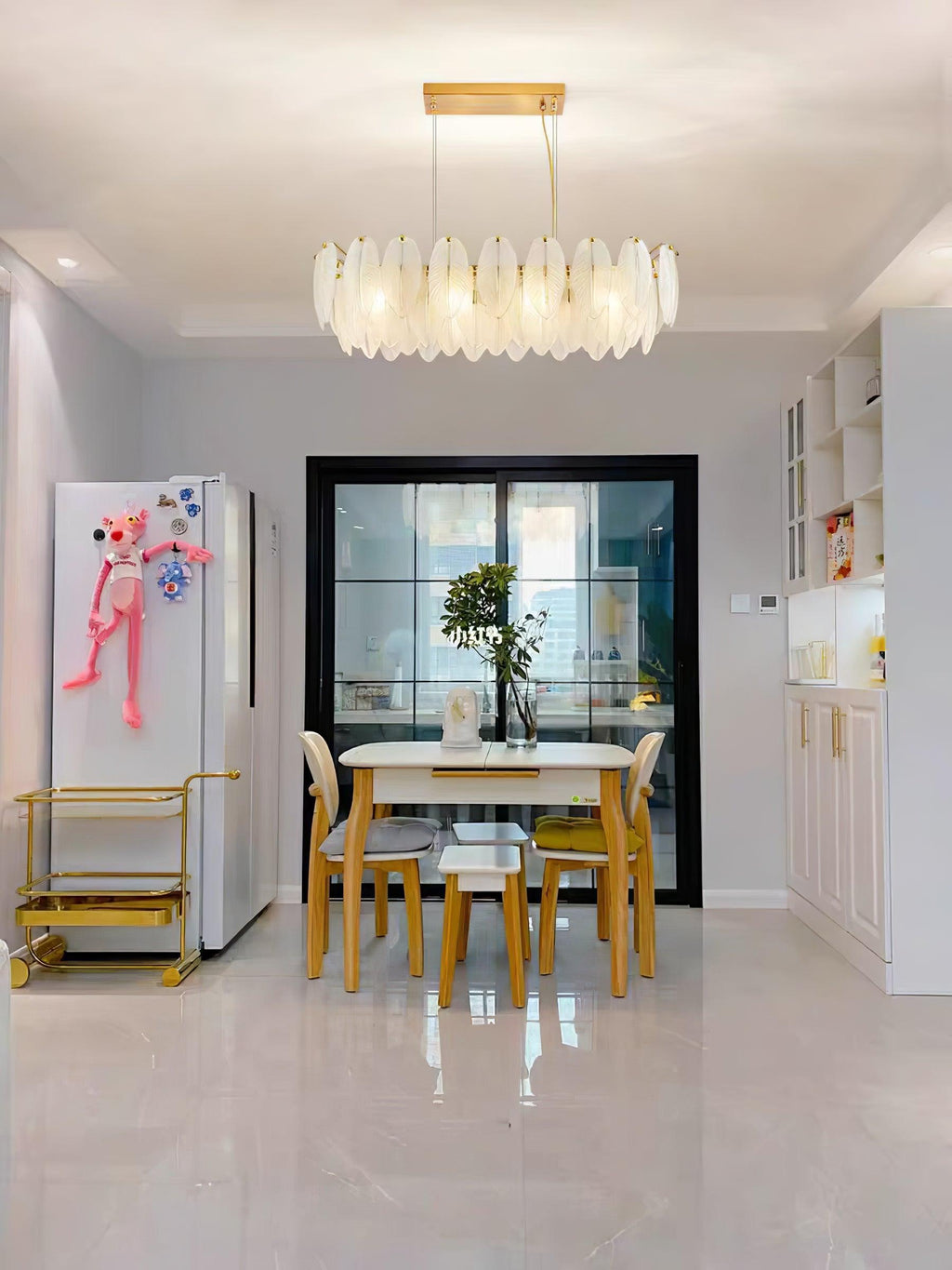 Norrenaria Glass Chandelier-Moonnatur