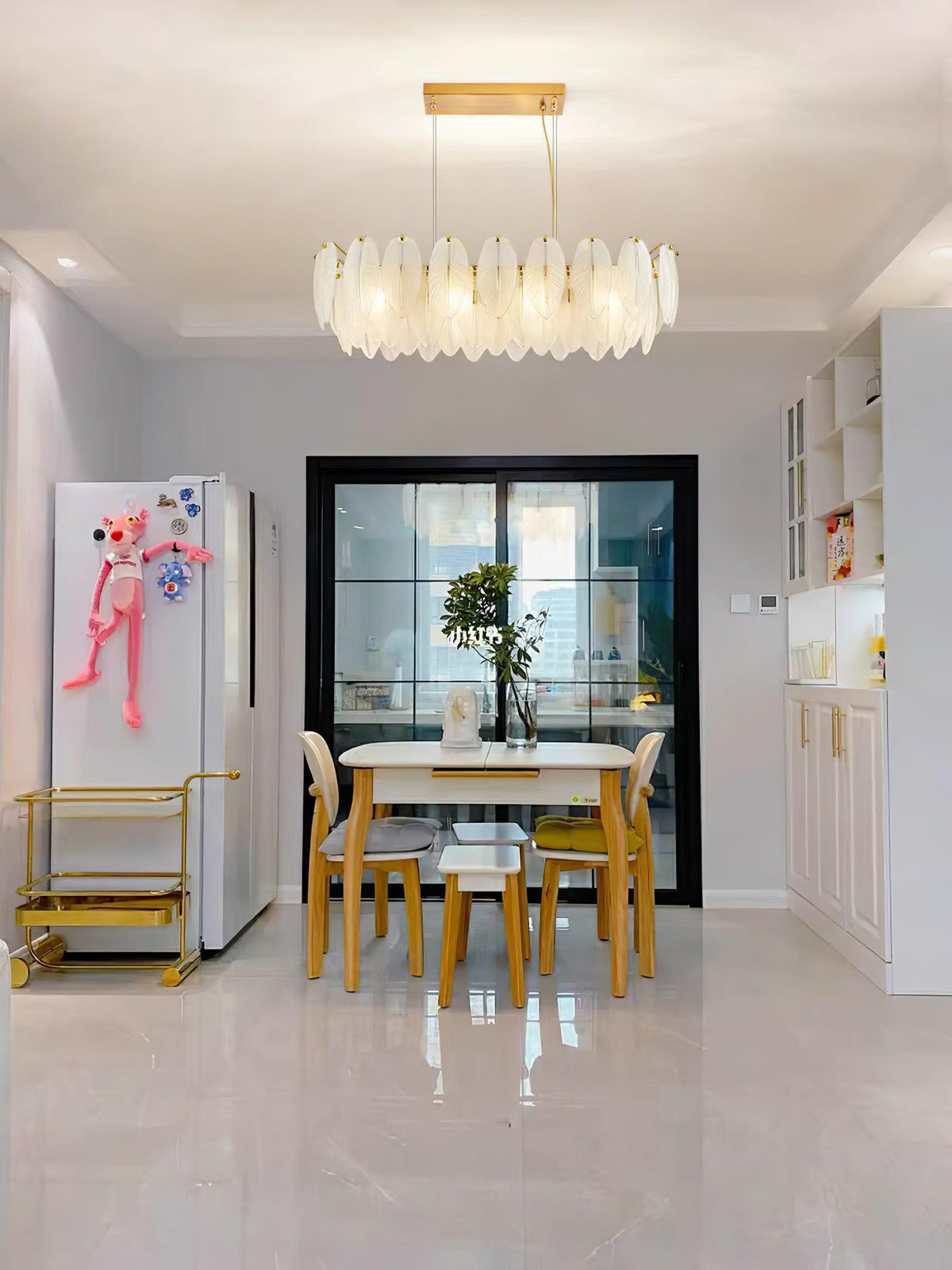 Norrenaria Glass Chandelier-Moonnatur