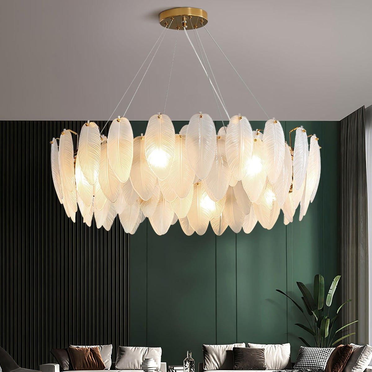 Norrenaria Glass Chandelier-Moonnatur