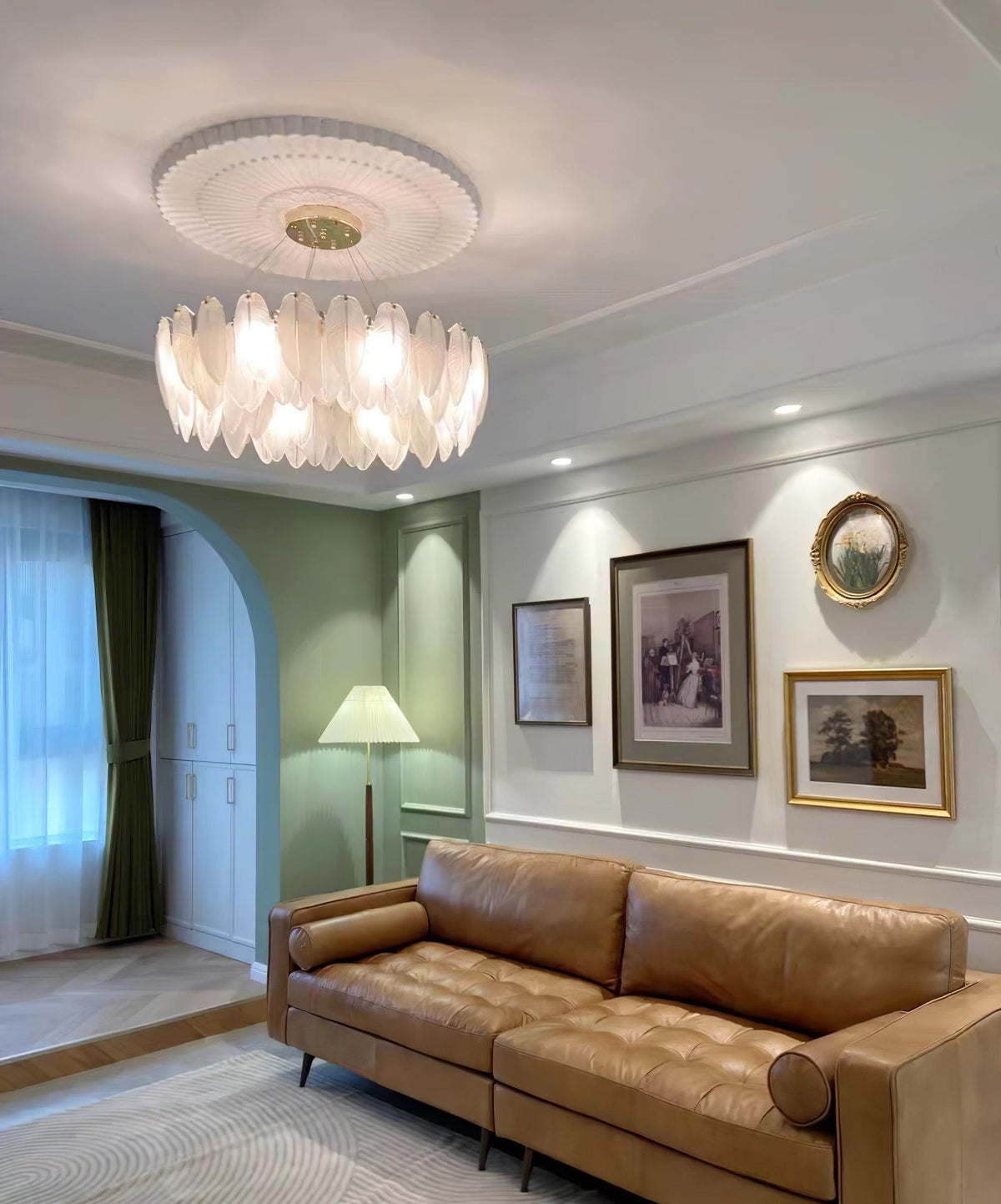Norrenaria Glass Chandelier-Moonnatur