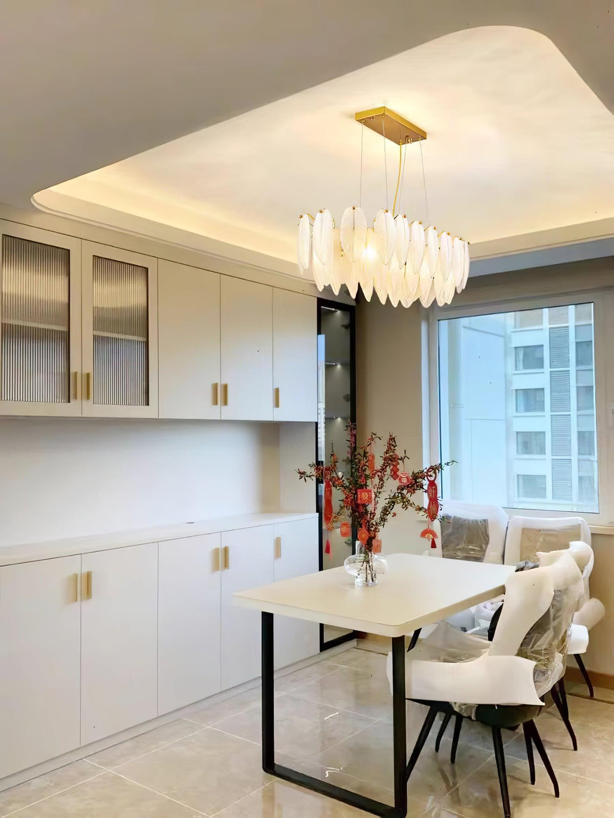 Norrenaria Glass Chandelier-Moonnatur