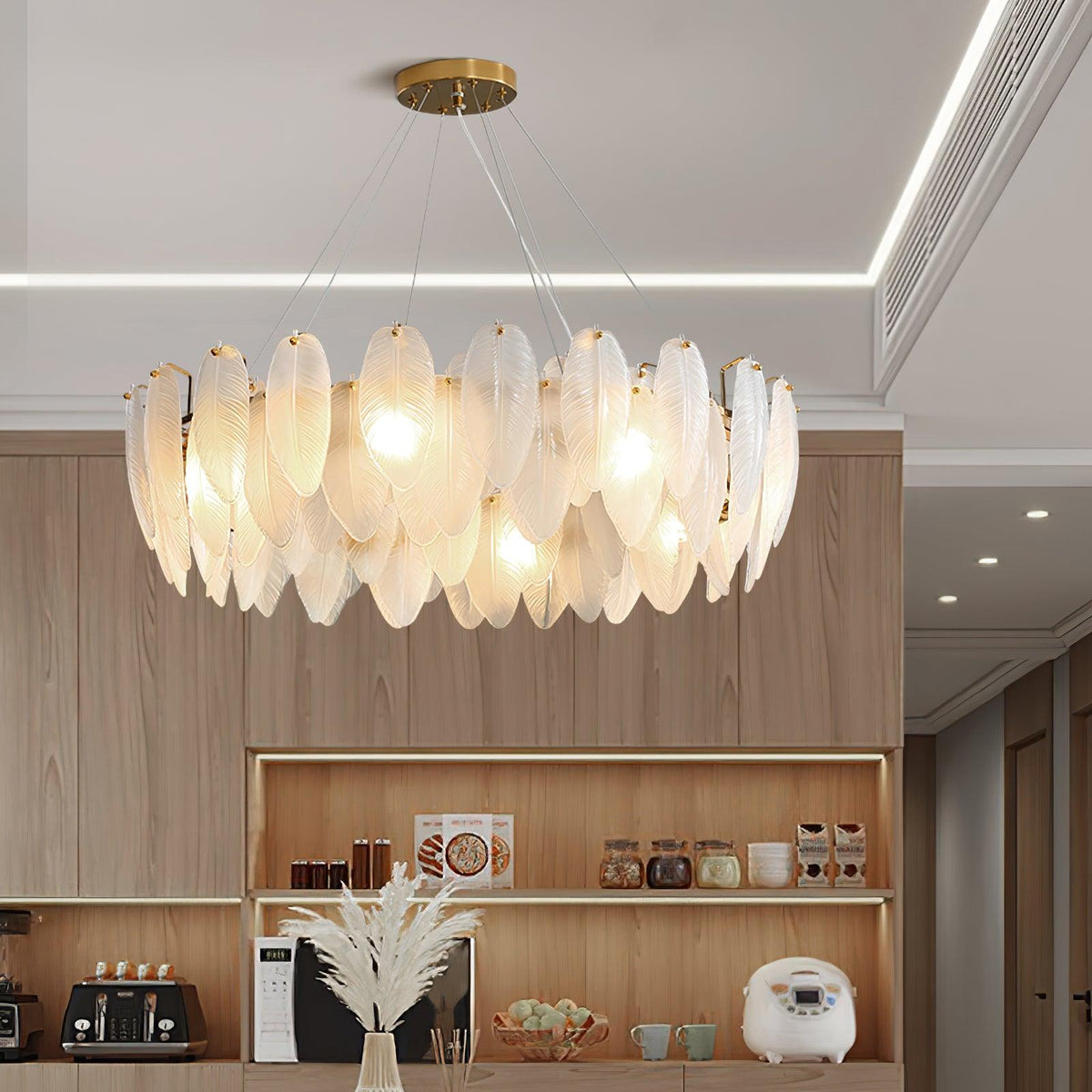 Norrenaria Glass Chandelier-Moonnatur