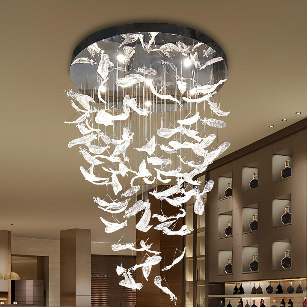Vardenelle Glass Chandelier-Moonnatur