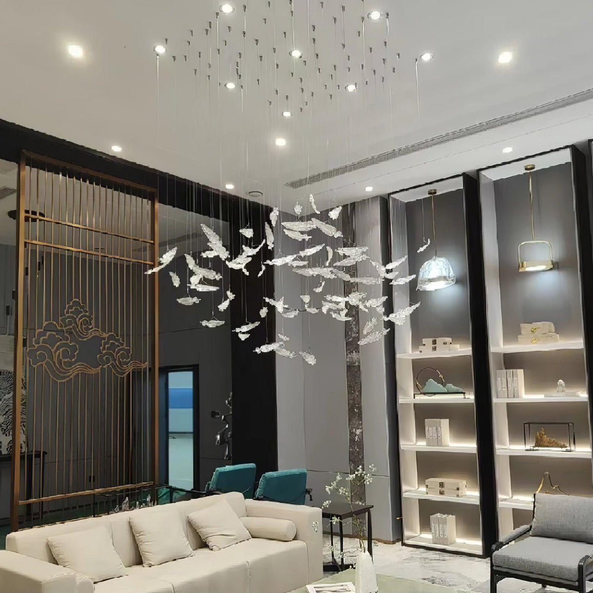 Vardenelle Glass Chandelier-Moonnatur