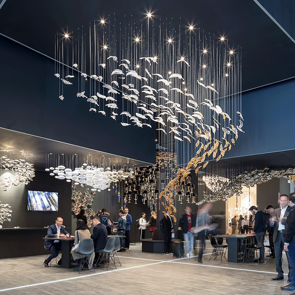 Vardenelle Glass Chandelier-Moonnatur