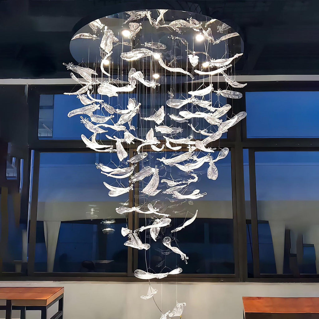 Vardenelle Glass Chandelier-Moonnatur