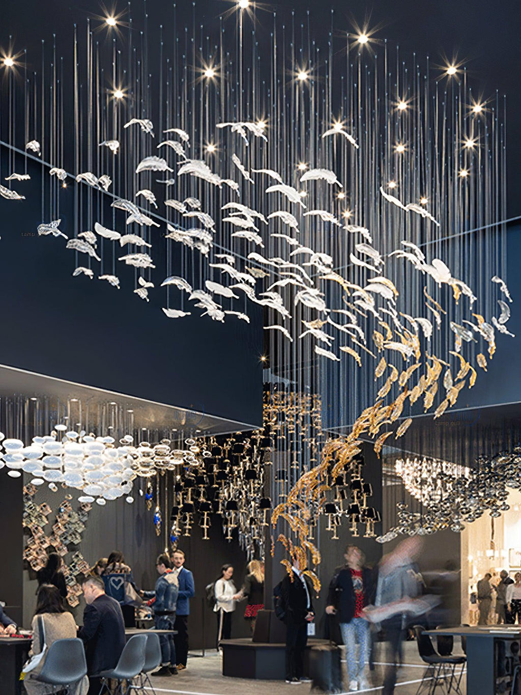 Vardenelle Glass Chandelier-Moonnatur