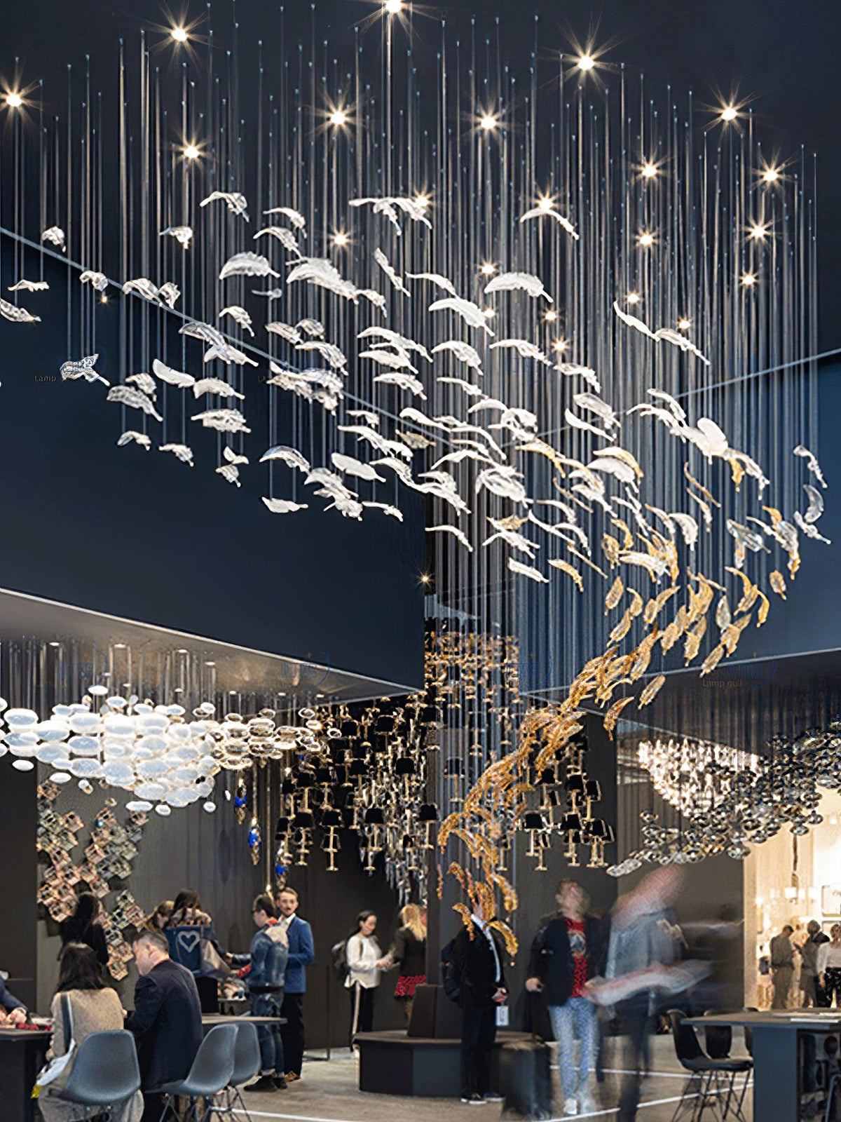 Vardenelle Glass Chandelier-Moonnatur