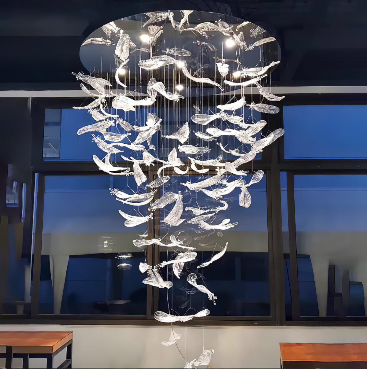 Vardenelle Glass Chandelier-Moonnatur