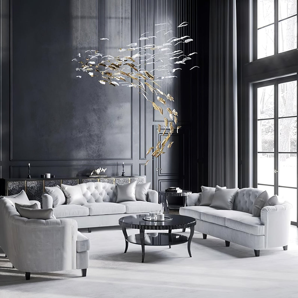 Vardenelle Glass Chandelier-Moonnatur