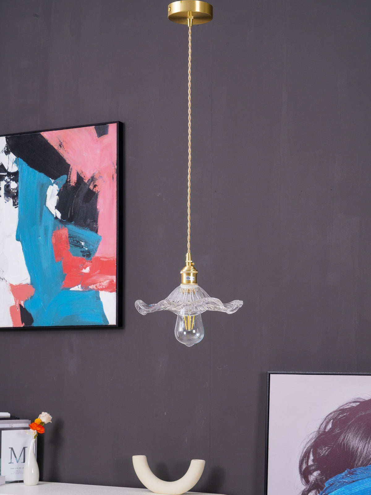 Lasmere Glass Pendant Light-Moonnatur