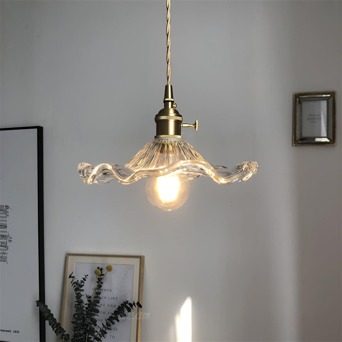 Lasmere Glass Pendant Light-Moonnatur