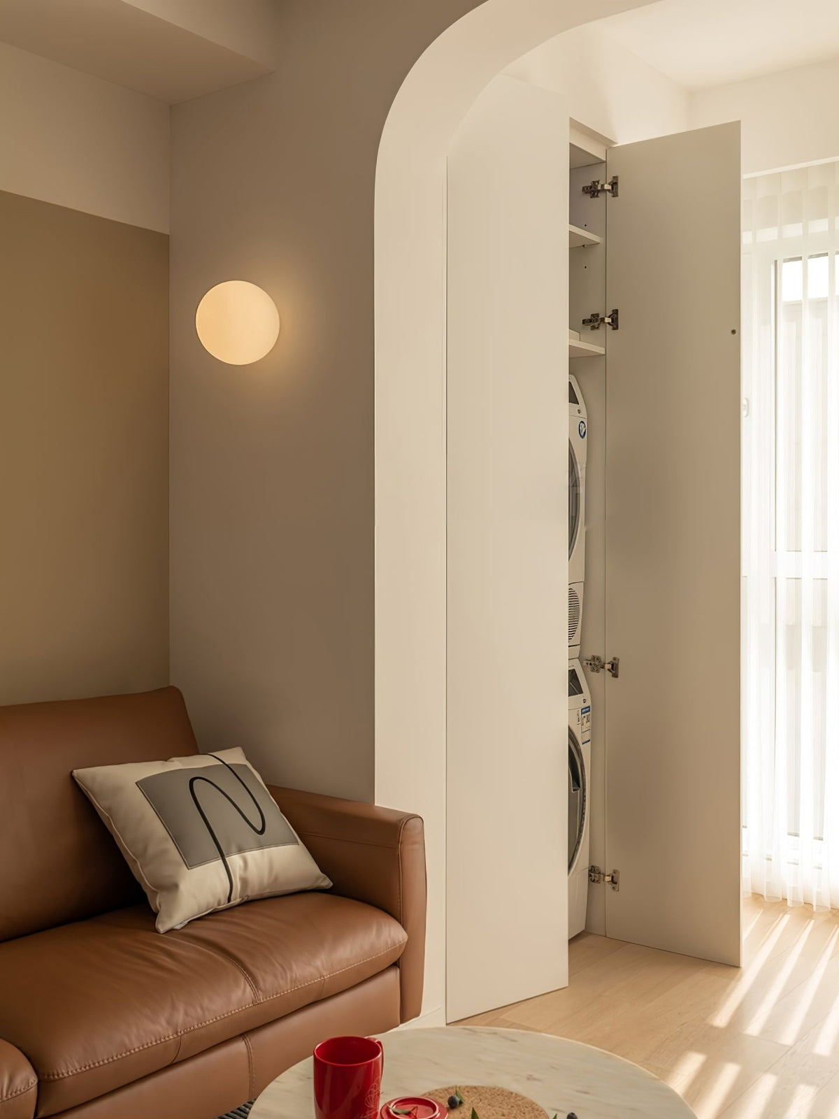 Hazelera Glass Wall Light-Moonnatur